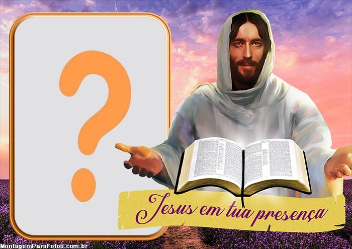 Jesus em tua Presença Colagem de Foto