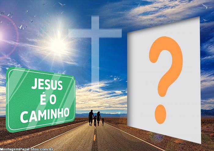 Jesus é o Caminho Foto Moldura