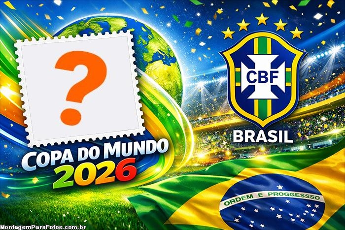 Fotomontagem online Copa do Mundo de Futebol 2026