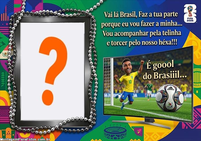 É gol do Brasil Copa do Mundo moldura para foto grátis