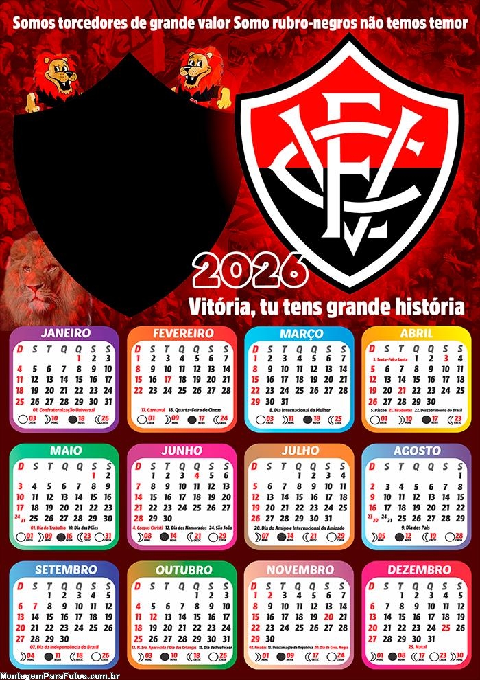 Calendário 2026 Vai Vai Escola de Samba Criar Montagem