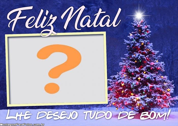 Foto Colagem Grátis Feliz Natal Te Desejo Tudo de Bom