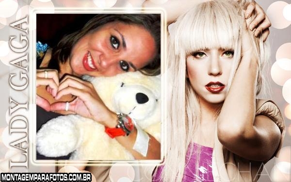 Lady Gaga Loira FotoMoldura