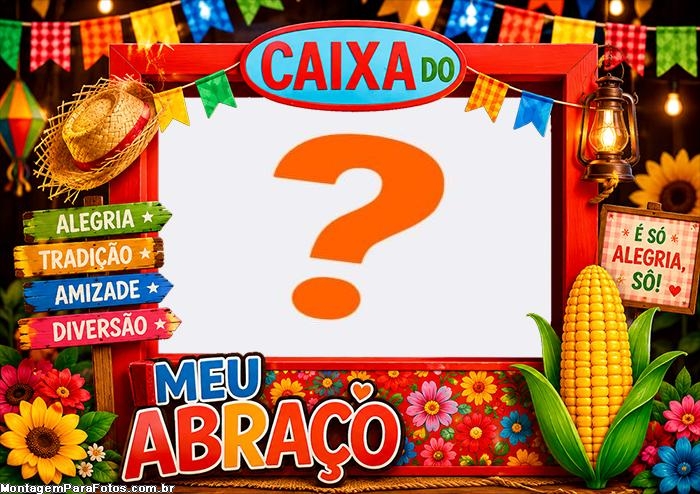 Criar montagem de fotos Caixa do Meu Abraço online