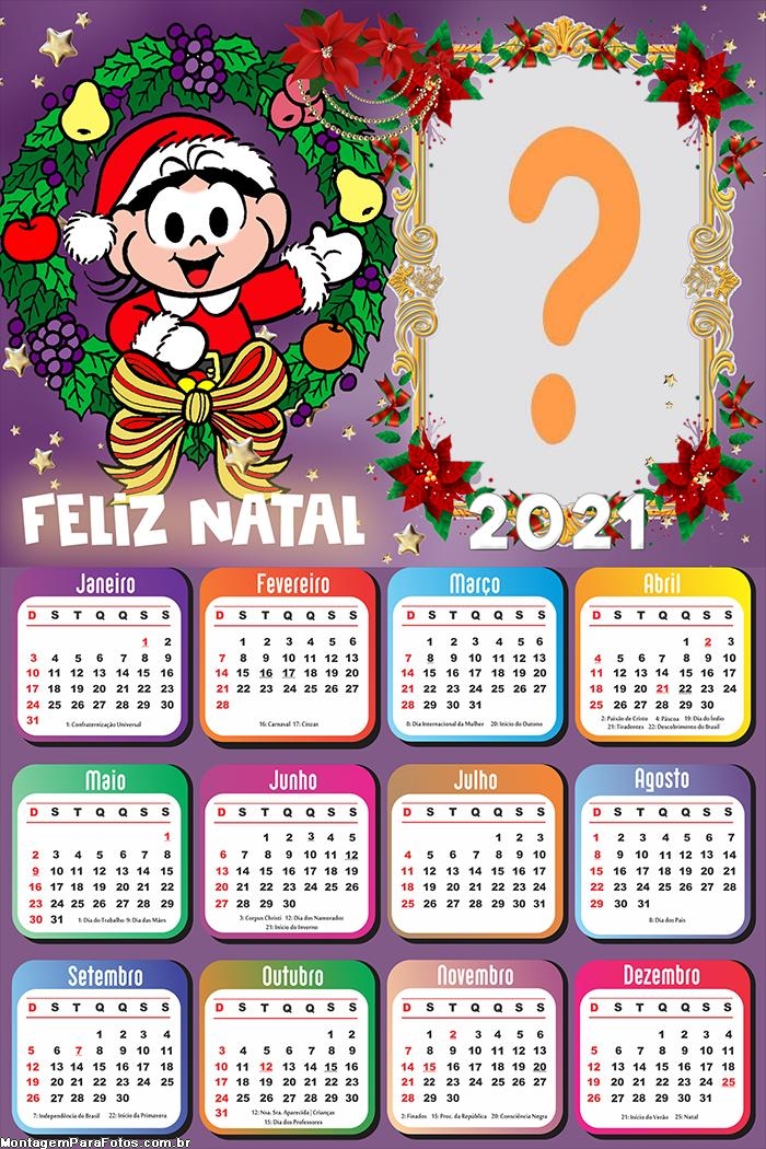 Calendário 2021 Magali de Natal