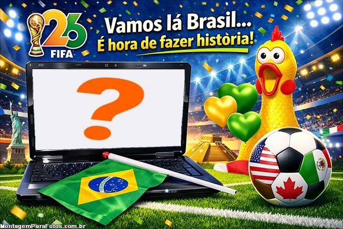 E hora de fazer história Copa 2026 colocar moldura em foto