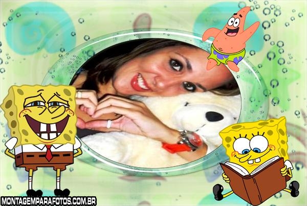 Moldura Sorriso do Bob Esponja