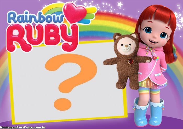 Rainbow Ruby Moldura com Foto Online