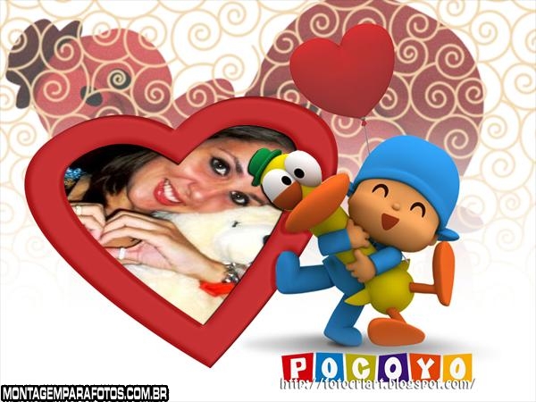 Moldura Pocoyo Coração