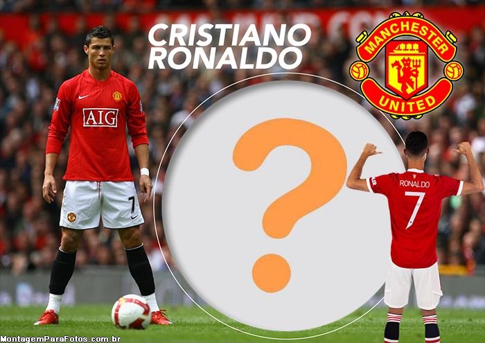 Cristiano Ronaldo Manchester United Editar Moldura Grátis