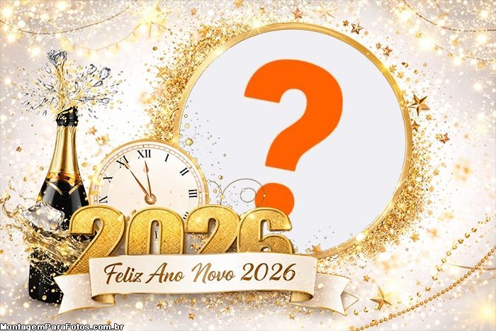 Colagem de Foto Feliz 2026 Campanhe