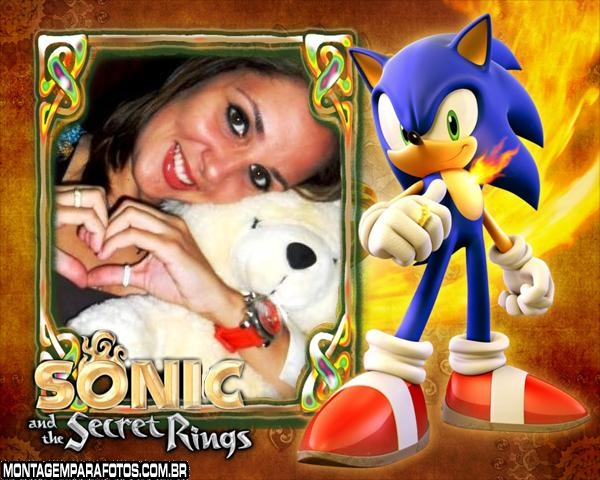 Moldura Sonic para Foto Montagem