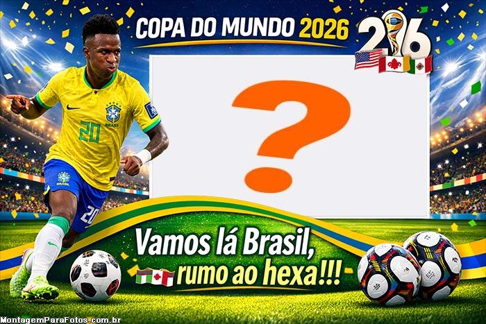 Copa do Mundo 2026 Vinicius Junior criar colagem de fotos