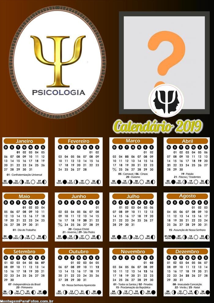 Calendário Psicologia 2019