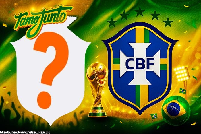 TamoJunto Moldura Copa do Mundo para criar montagem