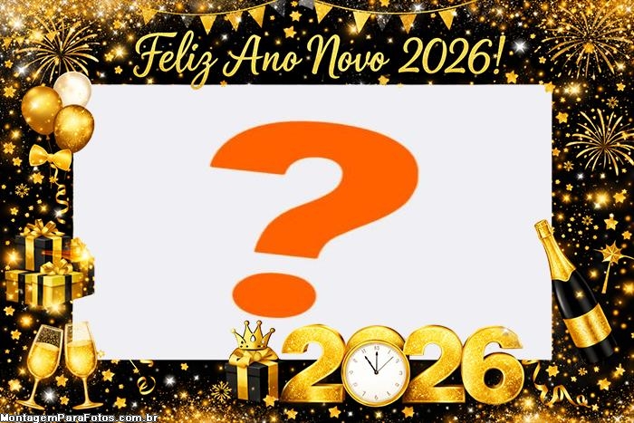 Foto Moldura Feliz Ano novo Clientes