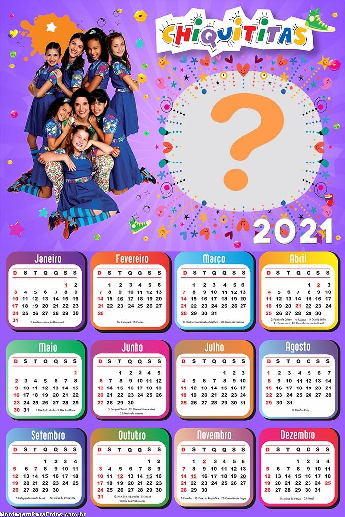 Calendário 2021 Chiquititas