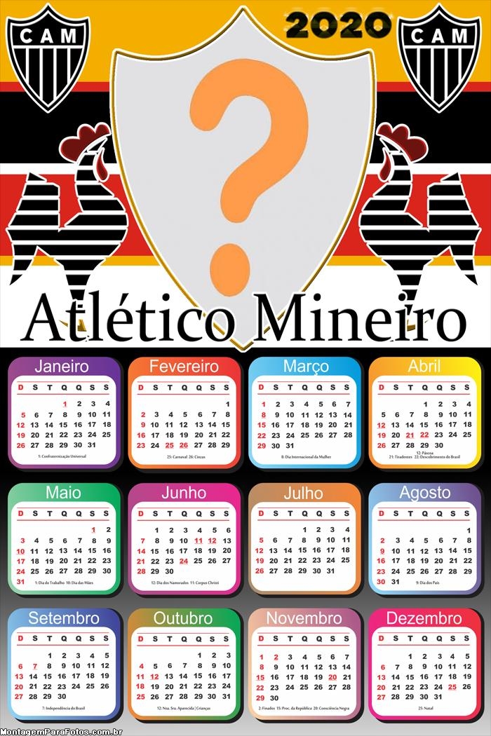 Calendário 2020 do Atlético Mineiro