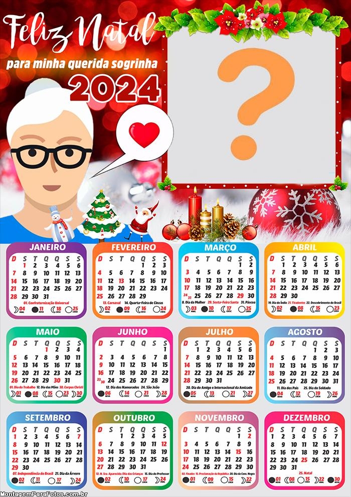 Calendário 2023 Roblox Game Moldura com Mensagem - Imagem