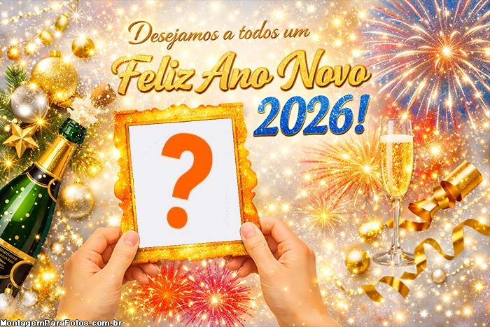 Montagem Feliz Ano Novo 2026 a Todos Montagem Online