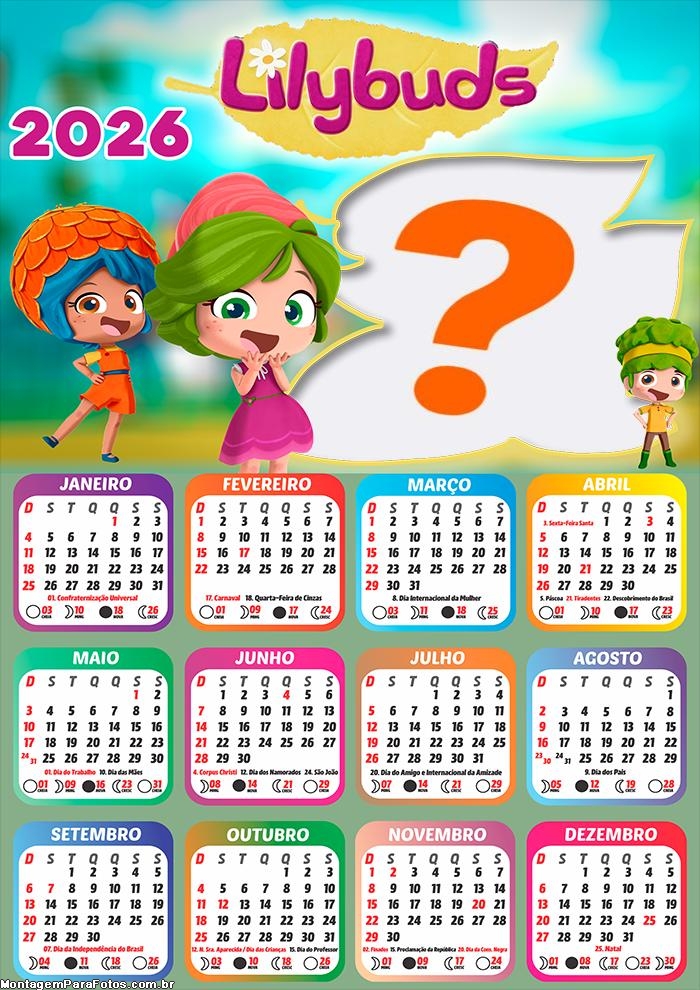 Foto em Calendário 2026 Lilybuds Online