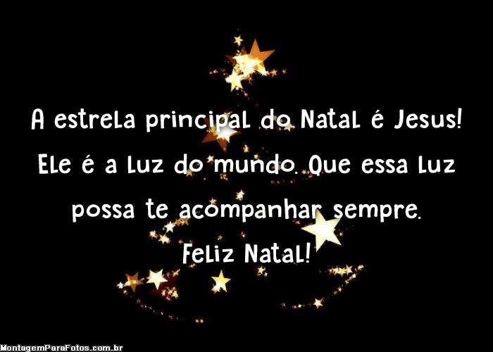 A estrela principal do Natal é Jesus