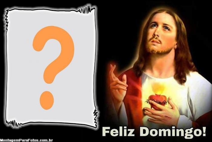 Moldura Jesus Cristo Feliz Domingo