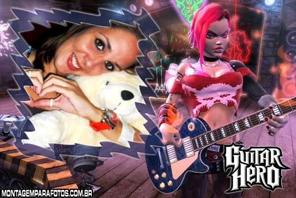 Moldura Roqueira Guitar Hero