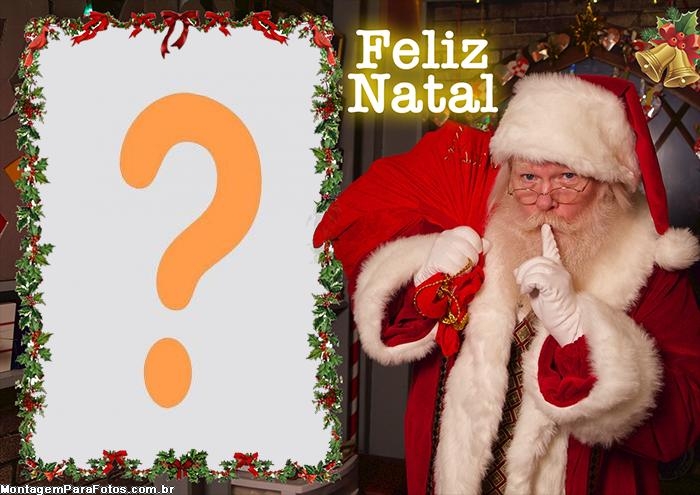 Papai Noel Existe Feliz Natal Editar Fotos Montagem