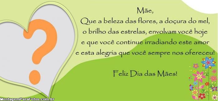 Mãe Beleza das Flores Moldura