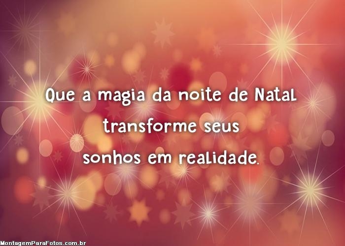 Magia da noite de Natal