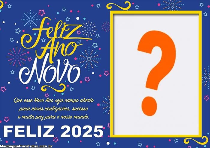 Muita Paz para Nosso Mundo Feliz 2025 Colagem de Foto