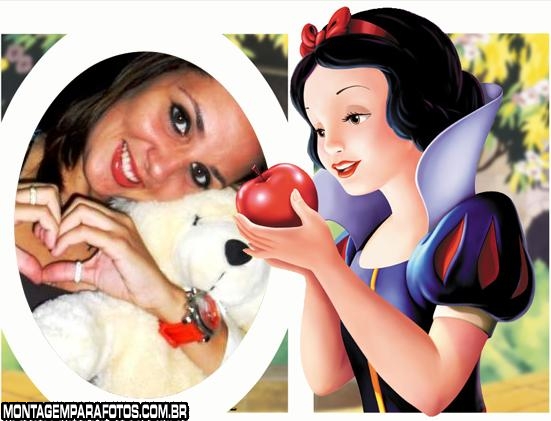 Moldura Branca de Neve e Maça