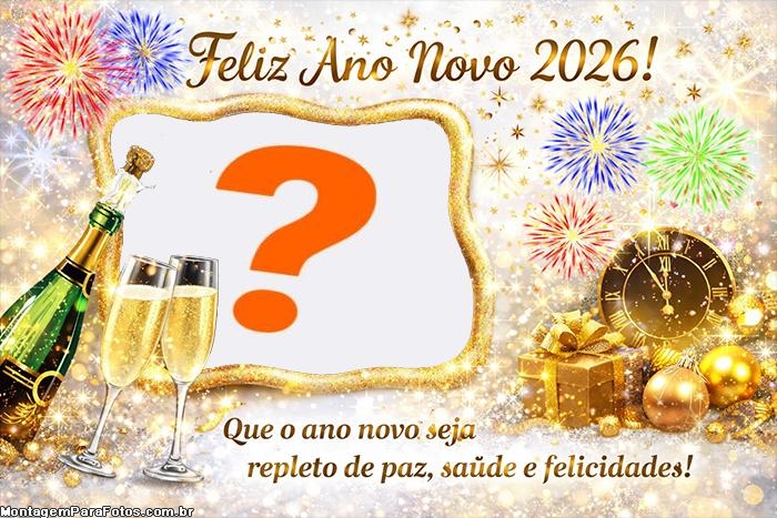 Votos de Próspero Ano Novo 2026 com Foto