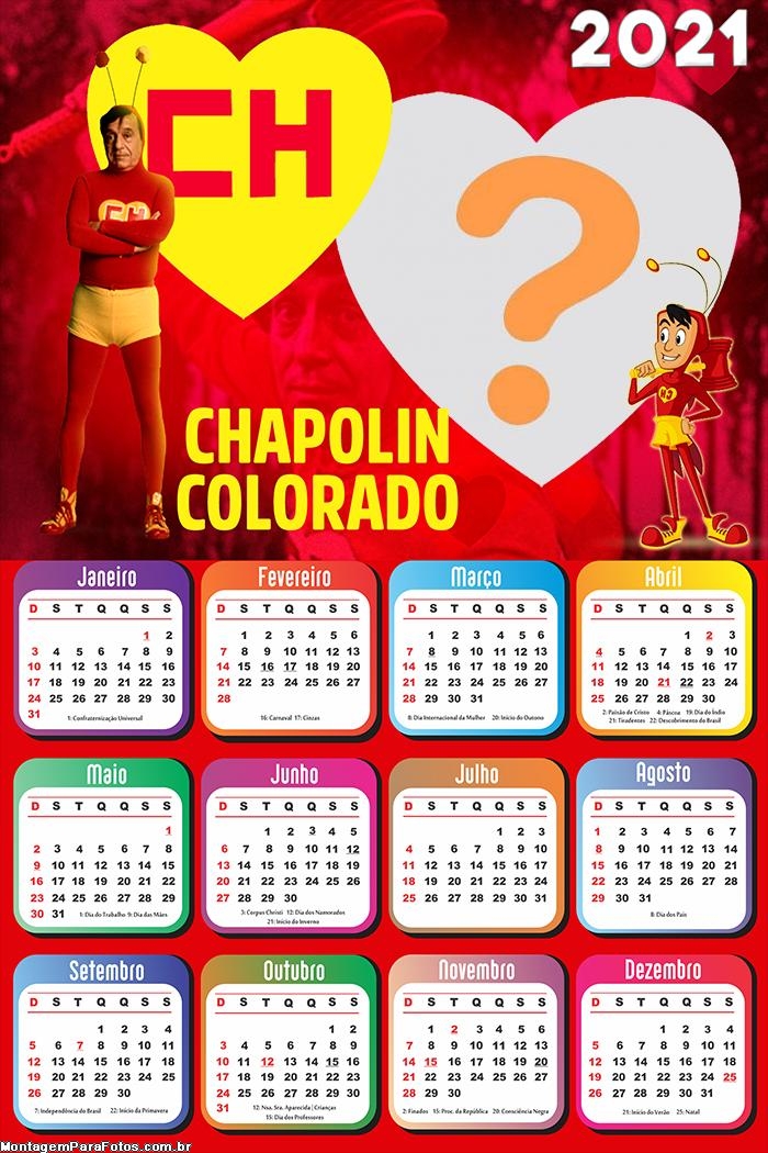 Calendário 2021 Chapolin Colorado