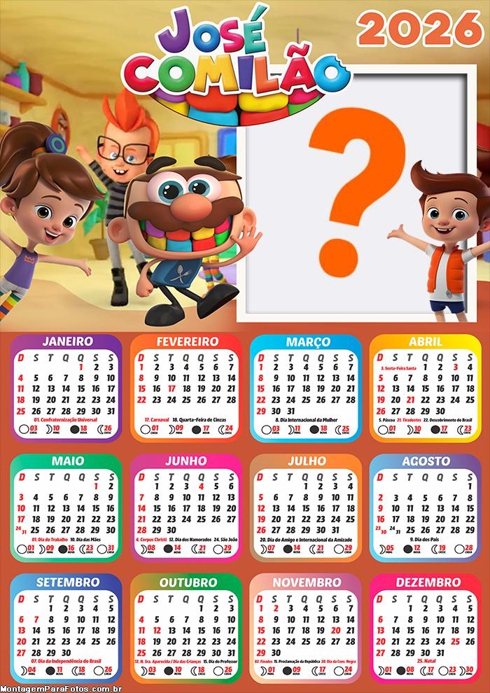 Foto em Calendário 2026 José Comilão Online
