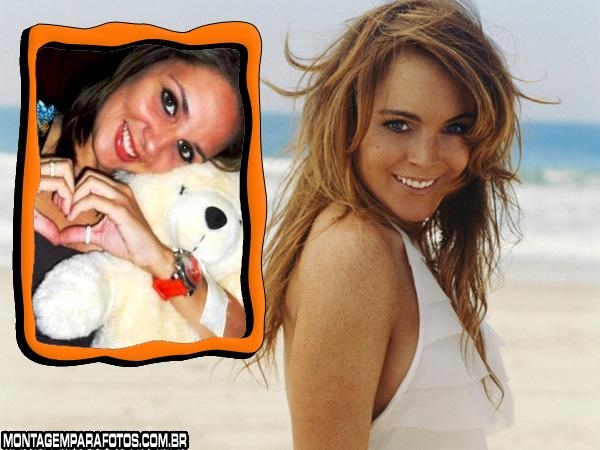 Moldura Atriz Lindsay Lohan