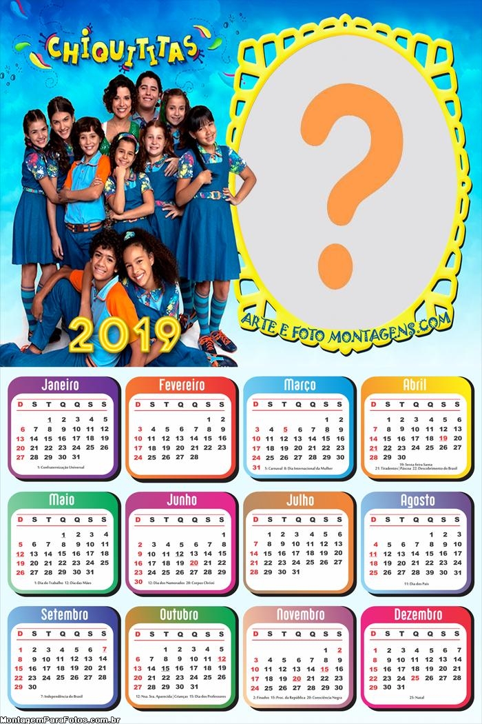 Calendário 2019 Chiquititas