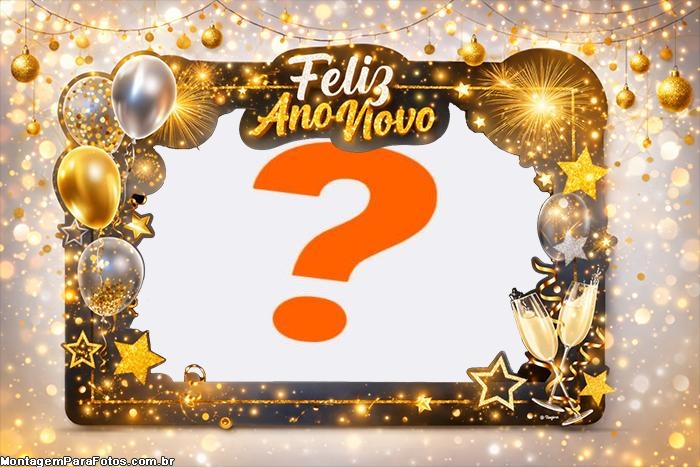 Montagem para Foto de Feliz Ano Novo Grátis