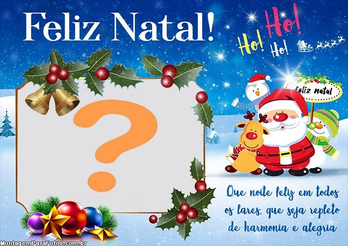 Feliz Natal e Próspero Ano Novo!! Fotomontagem