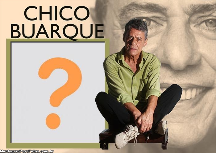 Chico Buarque Moldura Foto Colagem