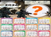 Calendário 2026 Counter Strike Foto Moldura