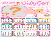 Colagem Calendário 2024 Baby Girl
