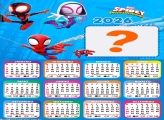 Calendário 2026 Spidey Amigos Espetaculares Montagem de Foto