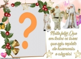 Noite Feliz de Natal Dourado Montagem Online