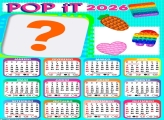 Calendário 2026 Pop iT Foto Moldura