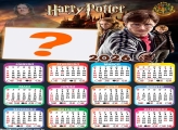 Calendário 2026 Harry Potter Colagem de Fotos