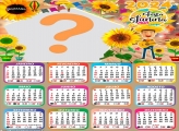 Calendário 2024 Gratuito Online Girassol Festa Junina