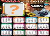 Criar Grátis Calendário 2024 Feliz Natal Gamer