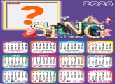 Calendário 2026 Sing Foto Montagem